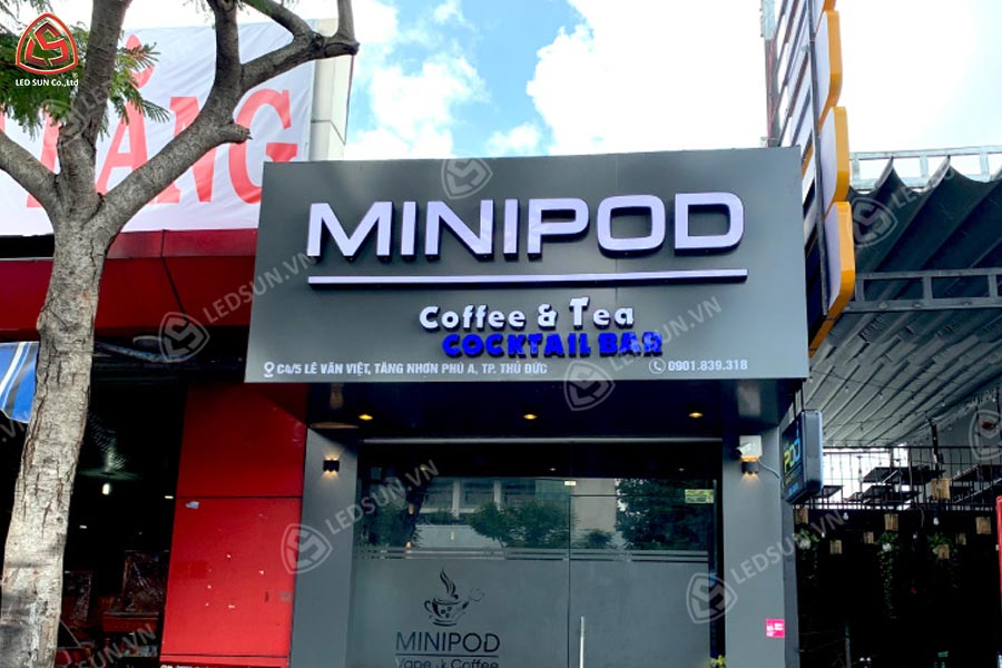 bảng hiệu alu chữ mica