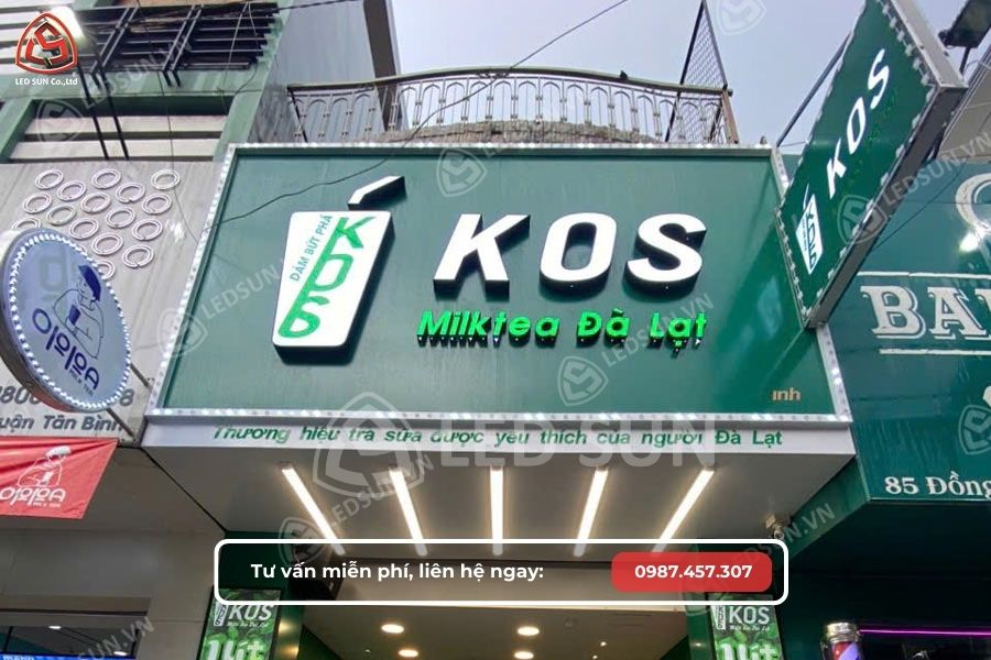 Mẫu bảng hiệu quán trà sữa