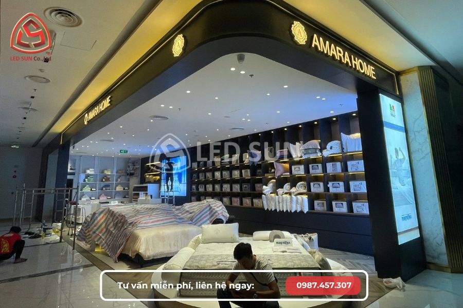 Quy trình thi công showroom Amara tại TTTM Thiso Mall