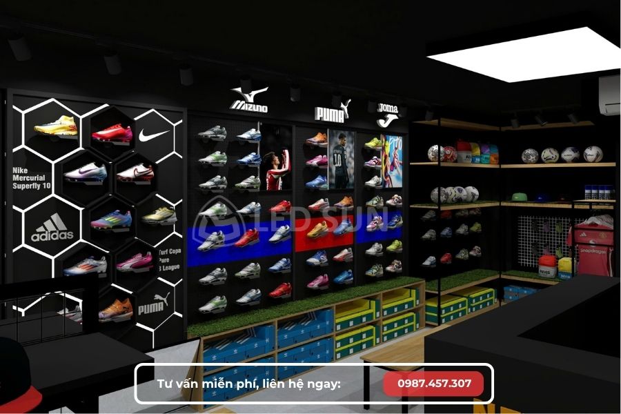 thiết kế shop giày