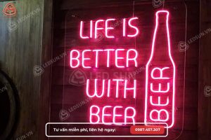 Tổng hợp các mẫu bảng hiệu đèn LED neon LED SUN đã thực hiện