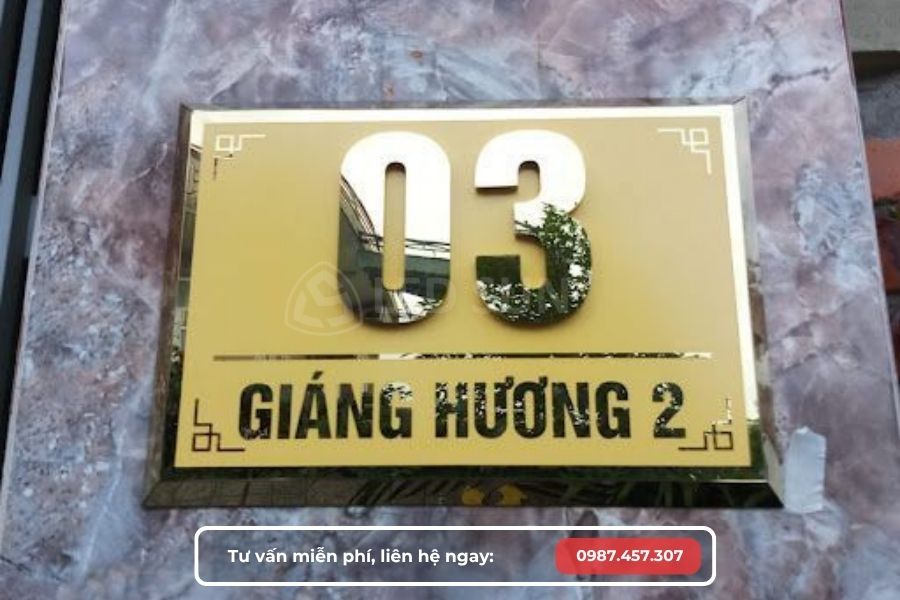 Làm biển số nhà Phường Phú Thạnh
