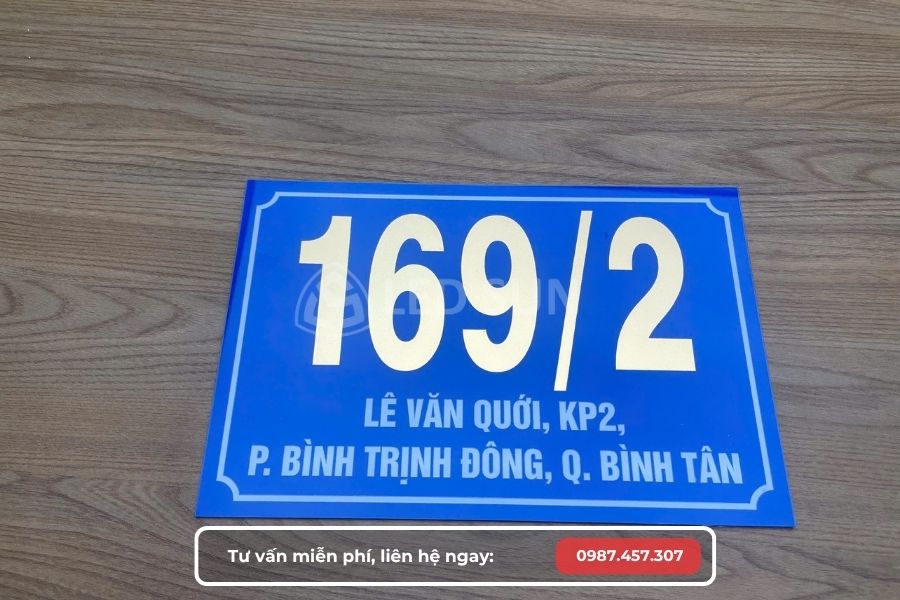 làm biển số nhà quận 10