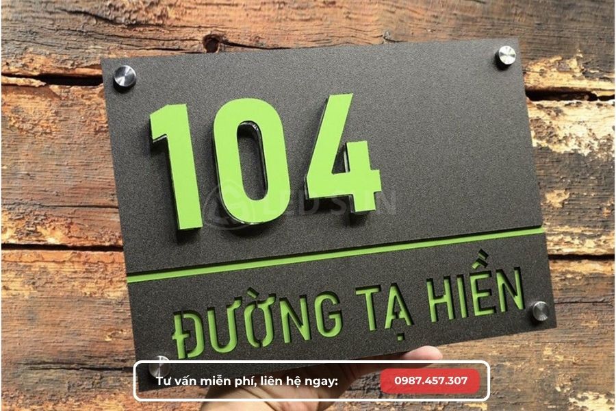 bảng số nhà alu