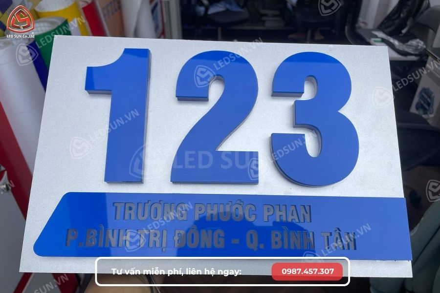 Biển số nhà alu