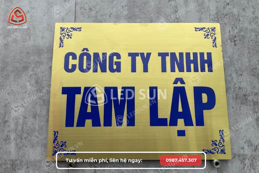 Biển số nhà inox in UV