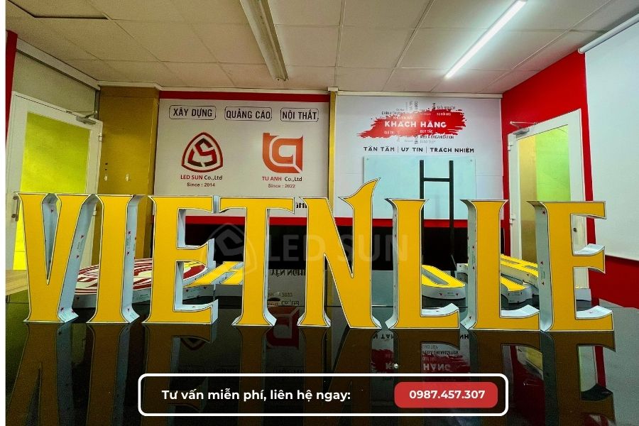 làm chữ inox đi nước ngoài