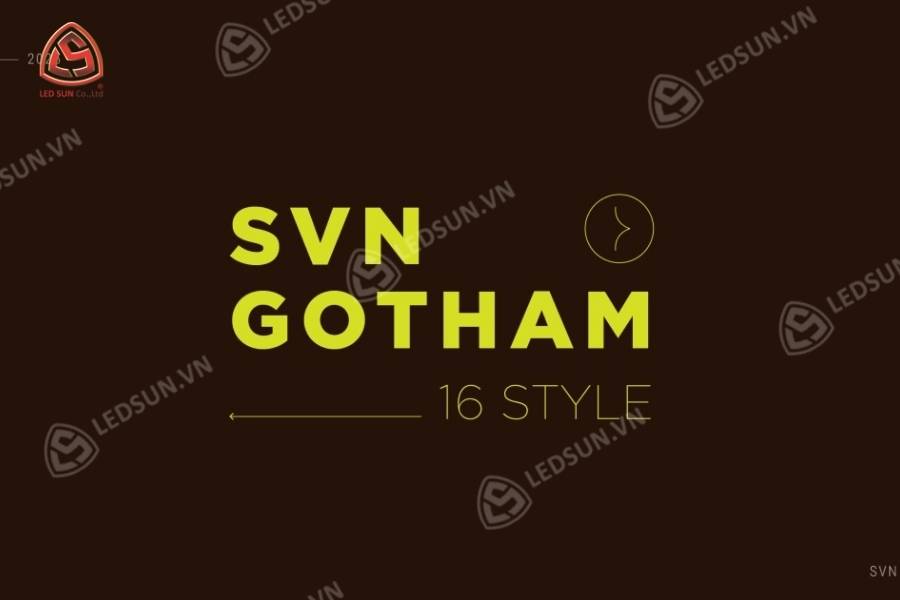 Font chữ làm bảng hiệu Gotham