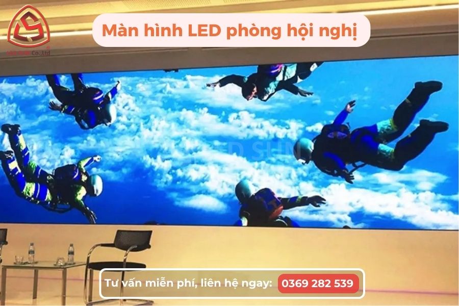 Màn hình LED phòng hội nghị hiển thị hình ảnh sắc nét, màu sắc trung thực