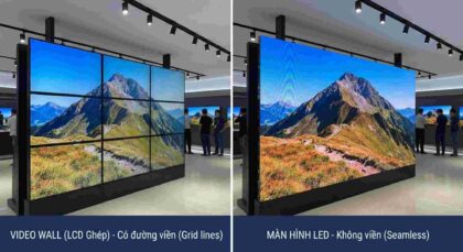 So sánh màn hình LED và máy chiếu qua 5 tiêu chí kỹ thuật sống còn